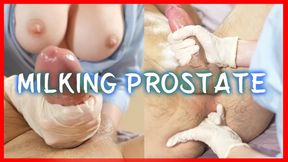 The milking of the prostate Gorgeous busty nurse