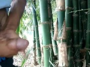 Indian boy cumming on bamboo,Handjob Cumshot