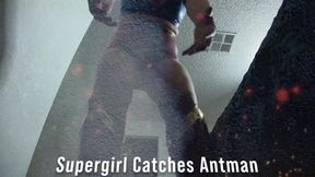 Super girl catches Shrunken Antman 1