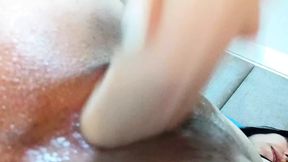 Kaithsaumeth moaning with pleasure from a huge cock that destroys her tight and small pussy