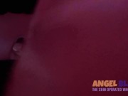 Angel instructed fuck blowup girlfriend while she watches a real man fuck