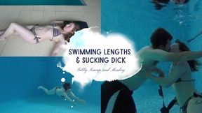 Swiming lengths and sucking dick