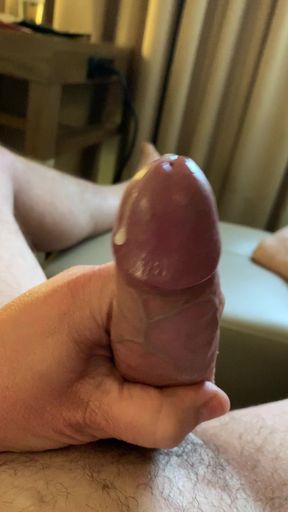 Cumming over my cock