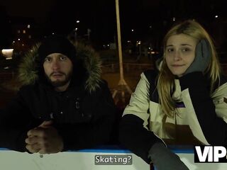 VIP4K. Funky City got caught at a public skating rink and got screwed