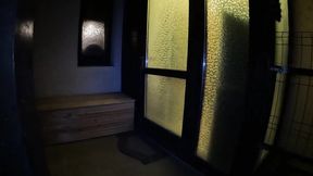 Risky Night Blowjob in Stockings & Fur Coat - Almost Caught by Neighbors 296