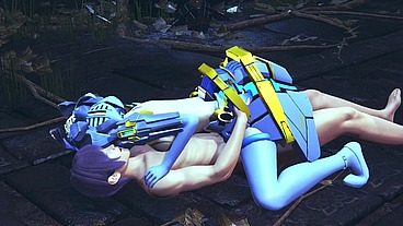 Robot Girl Cowgirl - 3D Hentai