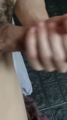 Big dick training and close-up pulsation to get an erection like a rock   Clip 1