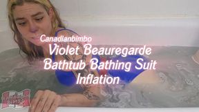V Beauregarde Bathing Suit Bathtub Inflation