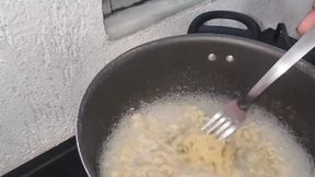 Feeding My Slave Piss Seasoned Noodles