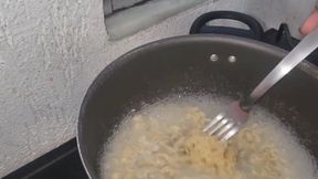Feeding My Slave Piss Seasoned Noodles