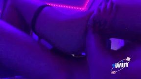 Intense orgy with a slim, stunning doll under UV light - hottest porn!