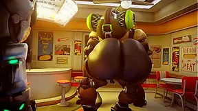 Orisa Takes Control in Steamy Busty Overwatch Hentai 3D Action