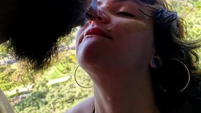 huge cum load in her mouth with a great vista