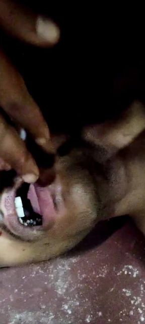 Cumming into his face