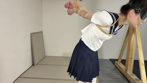 Straight Arm Plus Japanese Reverse Tie Folded Leg Semi-suspension