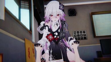 Honkai Evernight’s 4K bondage sandwich threesome cowgirl DP lez milf hell