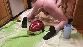 Horny & Pregnant Anal Flush Squirting Orgasm