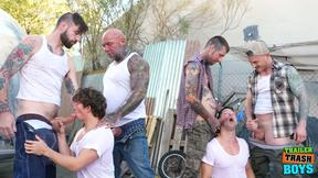 TRAILERTRASHBOYS Eddie Patrick And Greyson Myles Having A Wild Orgy Session