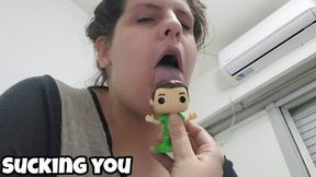 Giantess Tongue Vore - Tiny Man Licking and Sucking