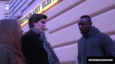 European couple invites a stranger for an intense anal prolapse session