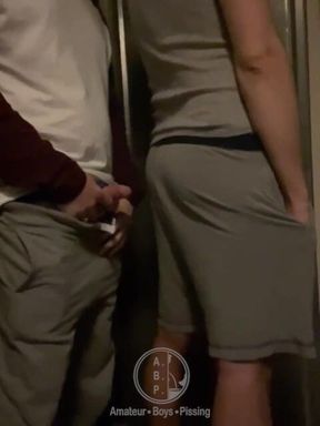 Late Night, Empty Street... a Straight Boy Decided to Piss on His Twink Flatmate for Fun!
