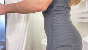 being on the party i went to the toilet and found there pink dildo …