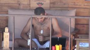 Exhib to the cum of straight Arab masturbating