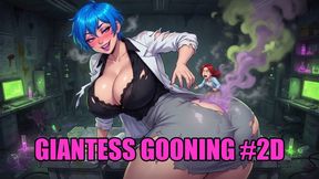 Giantess Gooning #2D: Giantess Goddess Fart Trance (Animated, Music, Text)