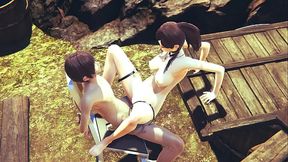 Hentai Uncensored 3D - Evelyn ride a big dick - Japanese Asian Manga Anime Film Game Porn