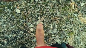 Twink Testicles Movements in Outdoor - Fast Motion Vid and Pulsating Orgasm