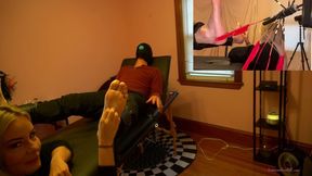 Antickl Tickled by Princess Isabella - Female Tickling Male Feet With Feather Tickling And Red Fingernail Tickling WMV