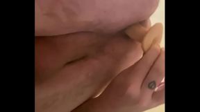 Bi–Curious Guy Finally Fits Toy In Tight Hole During Solo Anal Play