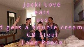 Lake Reese and CB Steel Double Creampie Jacki Love