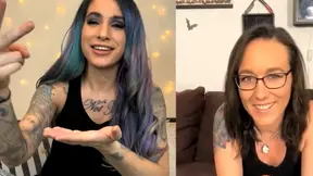 Playing a strip game together while being in different locations