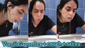 Gag reflex + cough + saliva