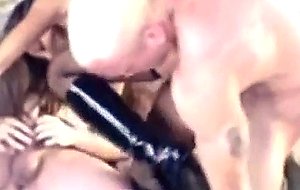 Keeani lei loves taking two cocks at the same time