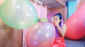 Santa’s Sexy Helper Juju Blows Up Two Of Your Huge Balloons Non Pop