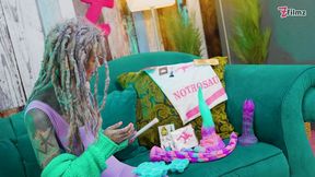 Spicy Anuskatzz's dreadlock girl action