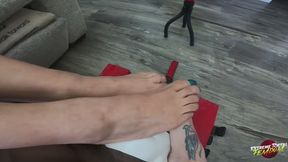 Misty and Summer: Summertime Smothering That Nose With Our Foot Stink - Goddess POV