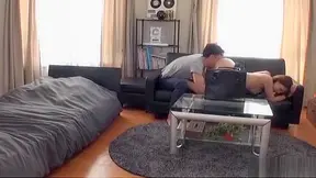 Japanese Amateur Gapes for Creamy Squirt in Office