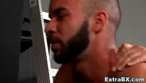 Muscle Men Collide in Hot Garage Action – Hardcore Gay Sex Explosion – GayPornRough 18+