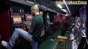 ashley gray is running out of credit in this weird casino, so take advantage and get sex for more credit.