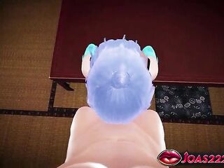 Sensational Brighid - Animation with Hawt Manga Angel Giving a Oral-sex, Intensive Tugjob Service & Deepthroat Throat Screw Ending in Facial