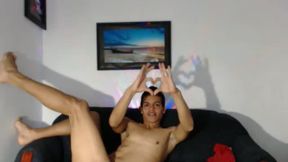 Arthur Levi on Cam. Skinny Twink Playing and Jerking on Cam.