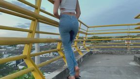 I PEE ON THE PEDESTRIAN BRIDGE