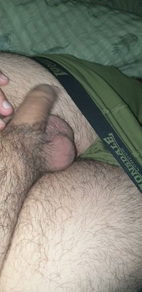 Lying on the Bed and Playing With my Horny Little Cock . I have to Cum !