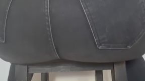 Juicy Farting in Tight Black Jeans - Very Wet