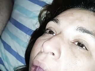 Facial y traga leche