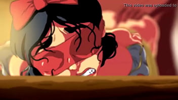 The hunter and Snow White the animation