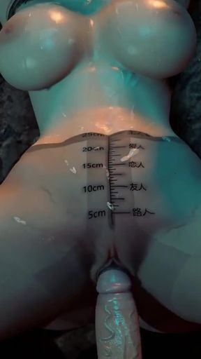3D Horny Asian Skinny Babe Wearing Sexy Lingerie